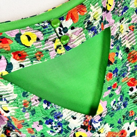 Maeve by Anthropologie Green Quinn Textured Cami Tank Top - Picture 4 of 7